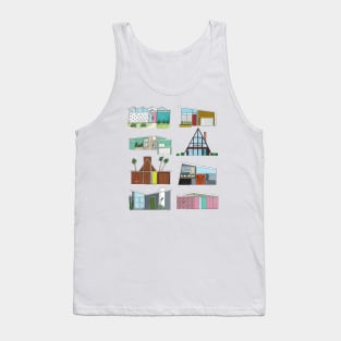 Mid mod houses Tank Top